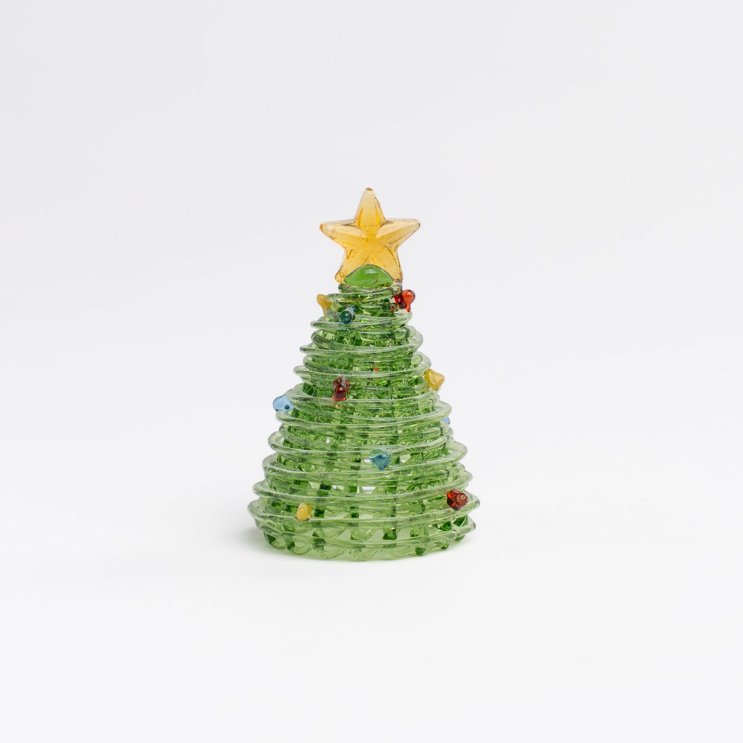 Handmade Wire-Wrapped Glass Christmas Tree