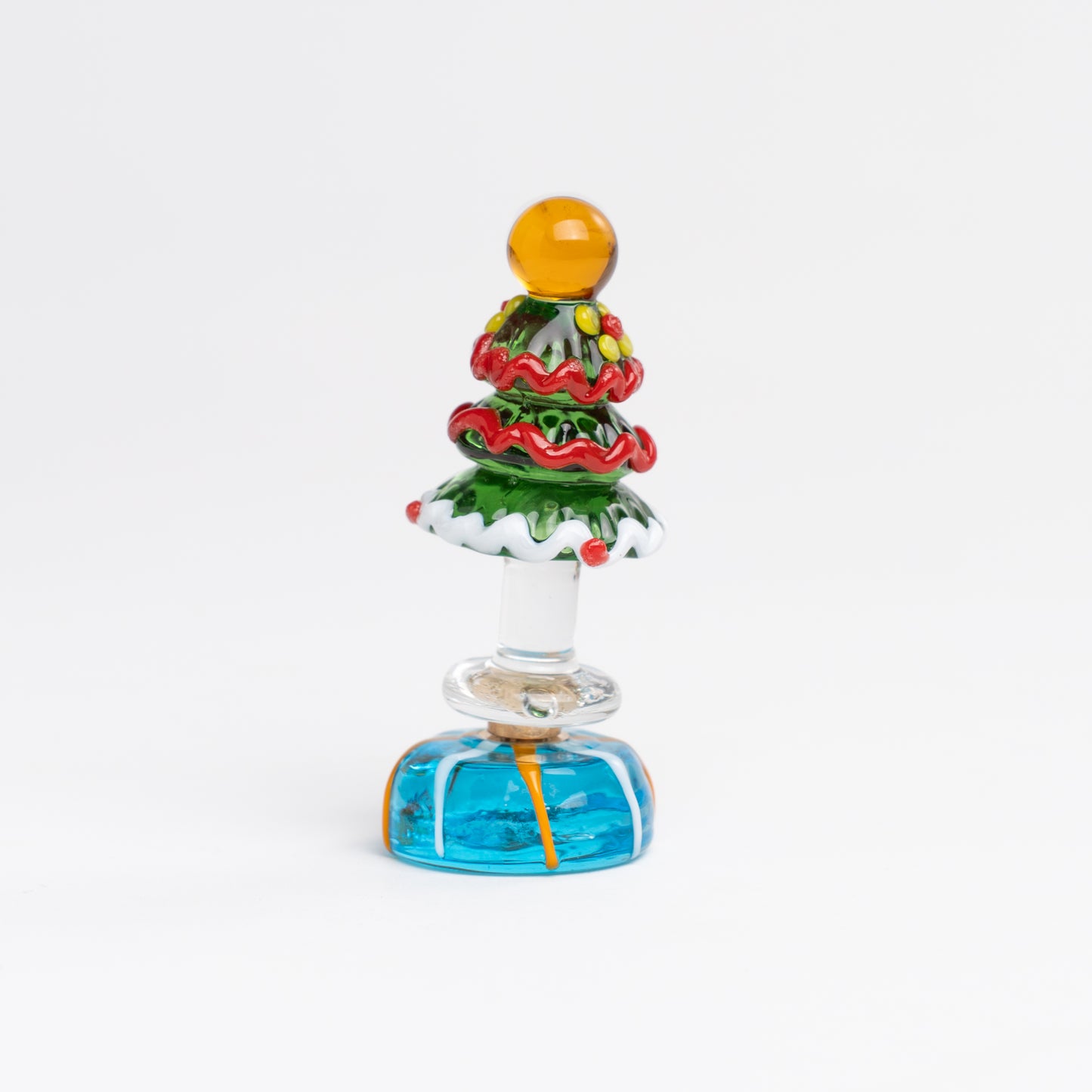 Handmade gradient glass Christmas tree