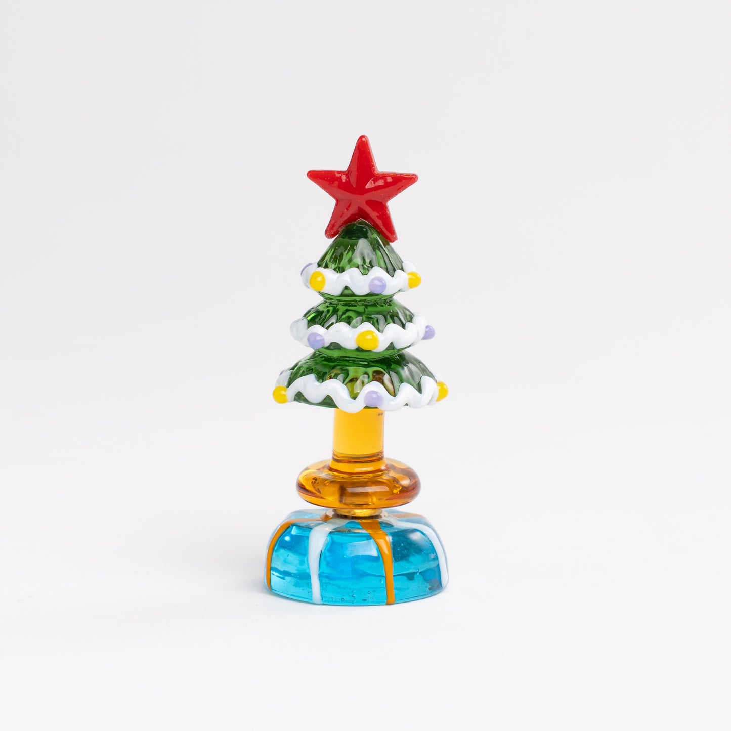 Handmade gradient glass Christmas tree