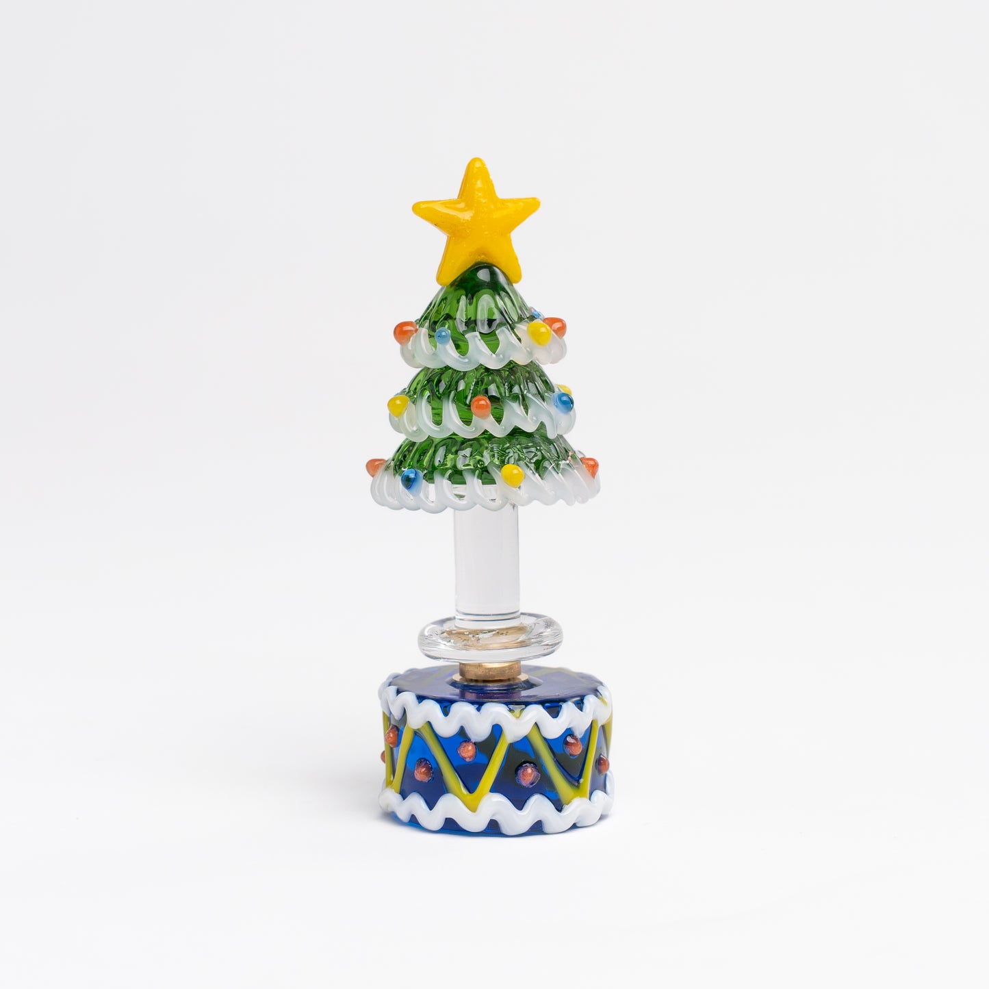 Handmade gradient glass Christmas tree
