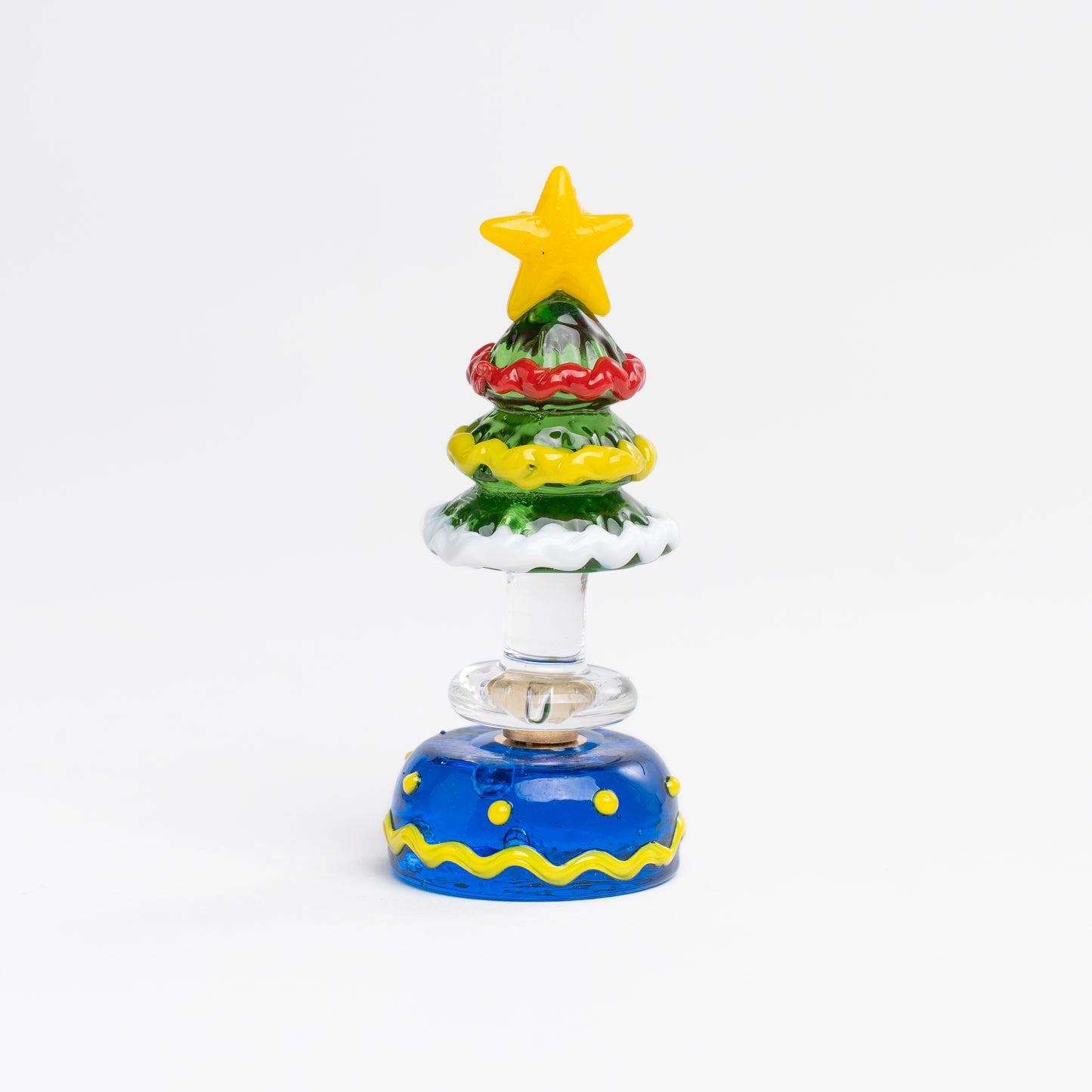 Handmade gradient glass Christmas tree