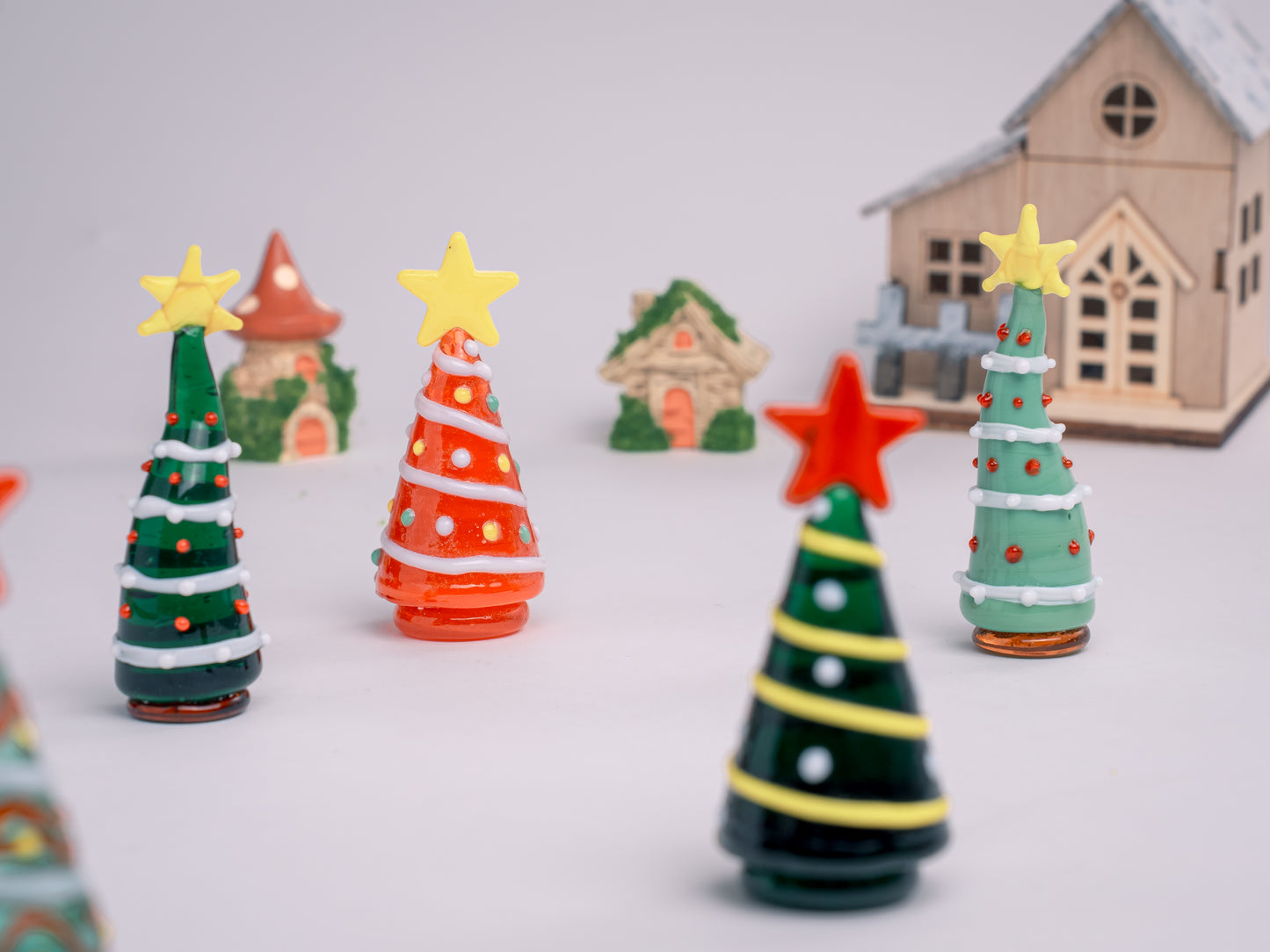 Handmade glass Christmas tree